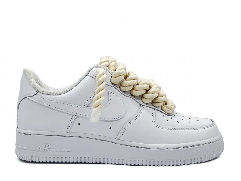 Air Force One White Big Laces Beige